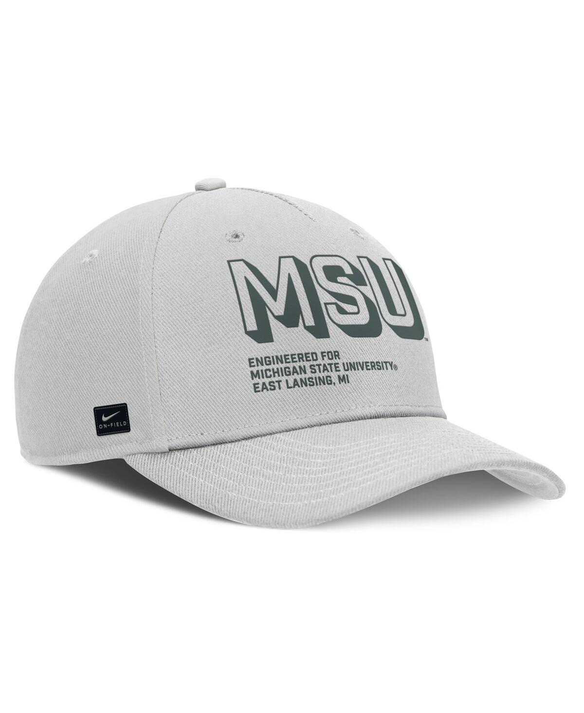 Nike Men's Gray Michigan State Spartans 2025 Sideline Dust Pinched Rise Adjustable Hat In Gray