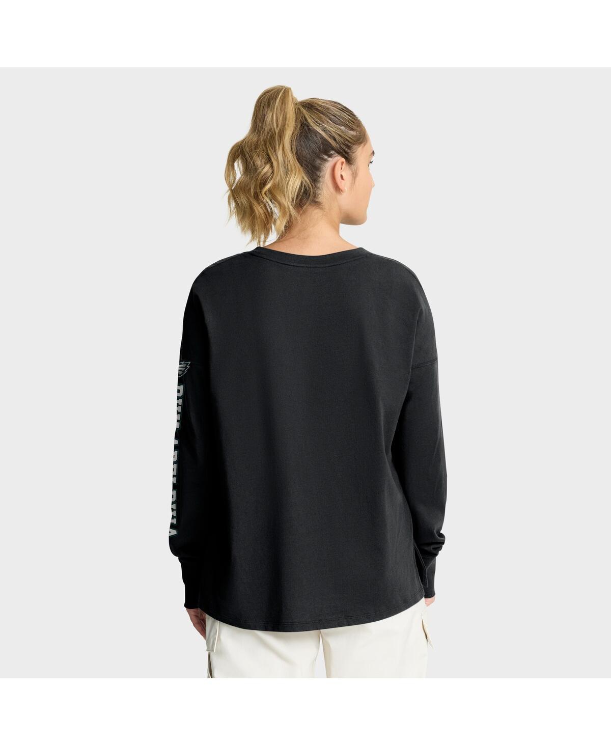 Fanatics Women's Black Philadelphia Eagles Hometown Legacy Long Sleeve T-shirt In Black