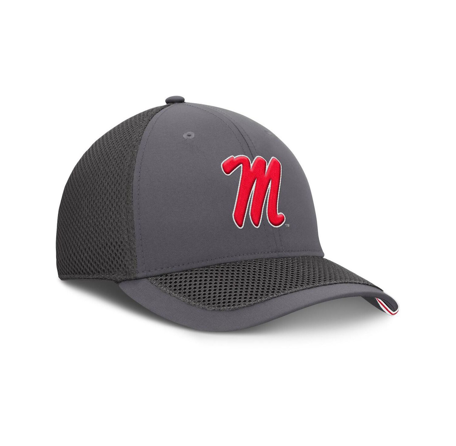 Men's Gray Ole Miss Rebels Clincher Flex Hat