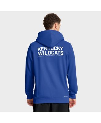Men's Royal Kentucky Wildcats 2025 Sideline Standard Issue Dri-FIT Full-Zip Hoodie