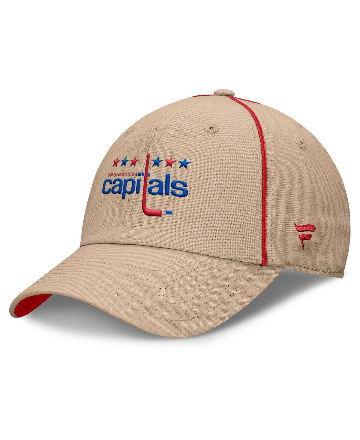 Fanatics Men's Tan Washington Capitals Heritage Setoff Adjustable Hat