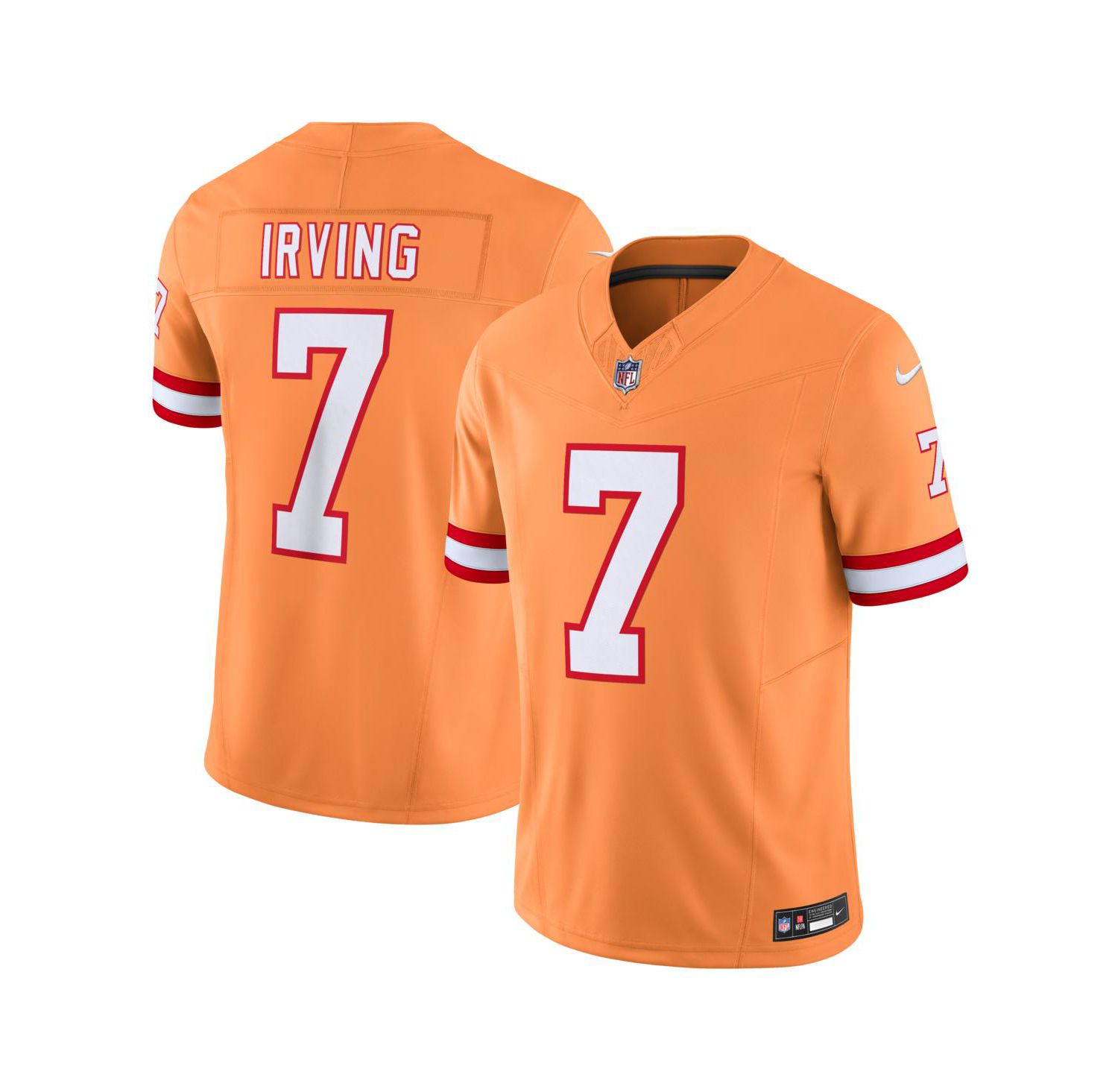 Men's Bucky Irving Orange Tampa Bay Buccaneers Alternate 2 Throwback Vapor F.U.S.E. Limited Jersey