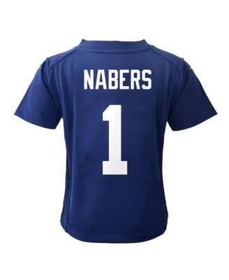 Baby Boys and Girls Malik Nabers Royal New York Giants Team Player Game Jersey