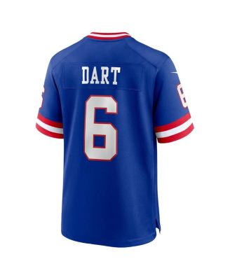 Men's Jaxson Dart Royal New York Giants Alternate 2 Classic Game Jersey