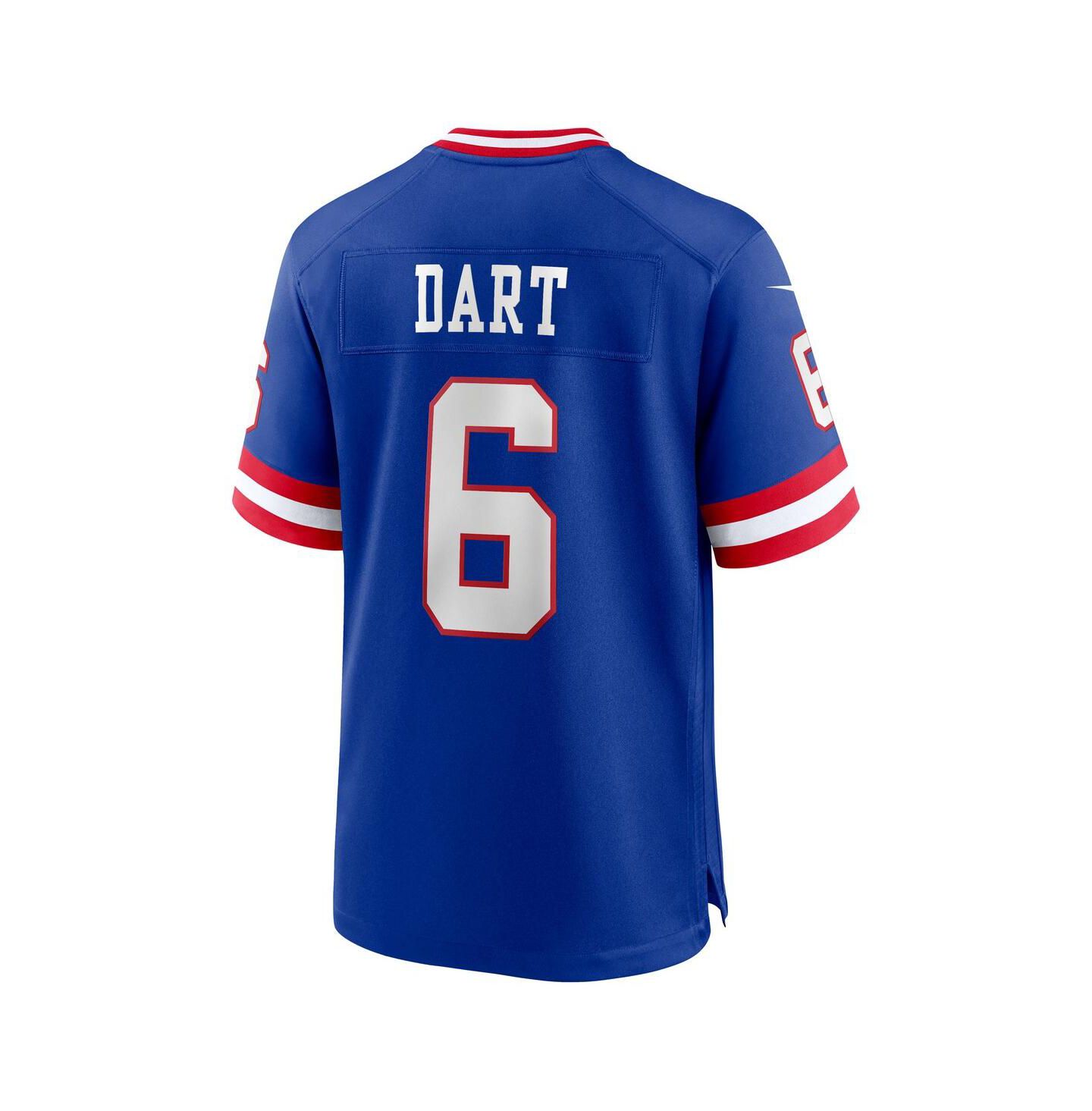 Мужское игровое джерси Nike Jaxson Dart New York Giants Alternate 2 Classic, Royal — фото 3