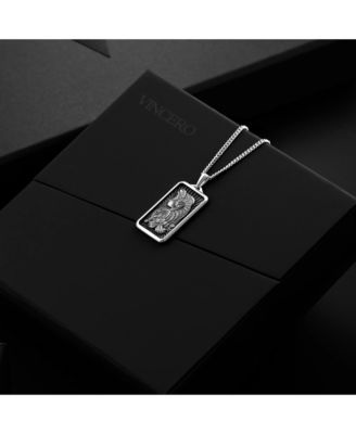 Men's Necklace The Lady Luck Pendant - Silver