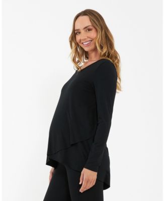 Maternity Raw Edge Nursing Top