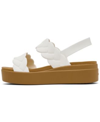 Women's Brooklyn Woven Low Wedge Sandals from Finish Line