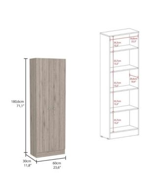 Multistorage Pantry Light Gray MDF