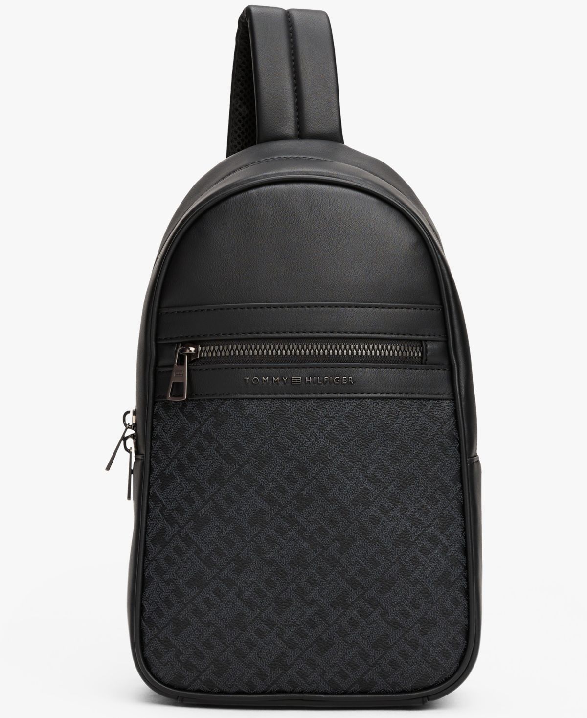 Мужская сумка-слинг на молнии с монограммой