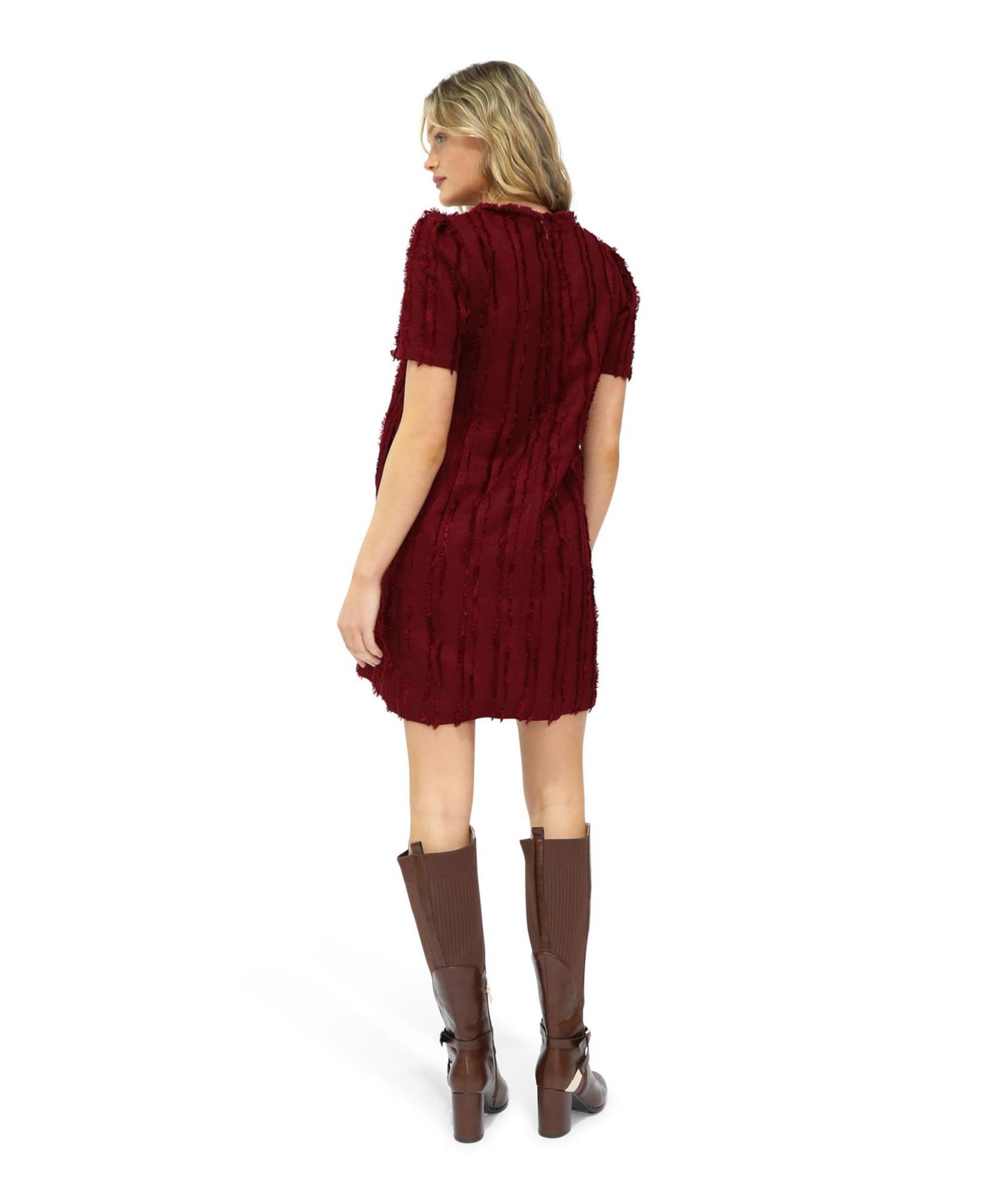 Solana Boho Fringe Mini Shift Dress