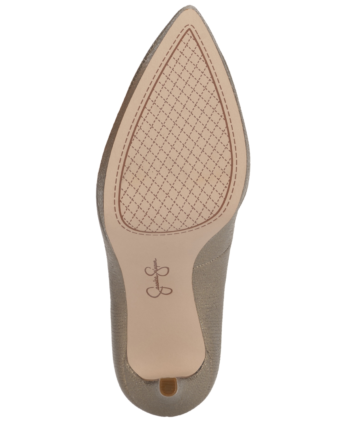 Jessica Simpson Sinelia Pointed Toe Platform Pump In Gold