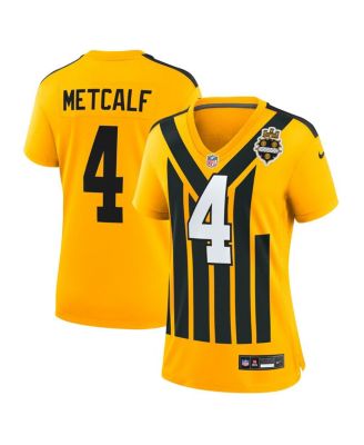 Nike - Women's DK Metcalf Gold Pittsburgh Steelers Alternate 1933 Throwback Game Jersey