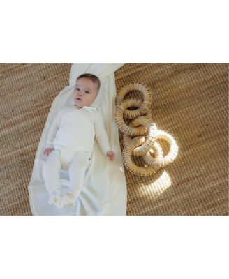 Unisex Baby Bamboo Ribbed Kimono Footie