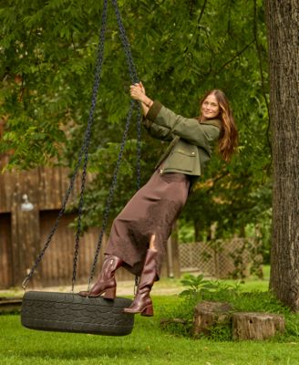 Women's Nora Oversized-Collar Utility Jacket, Exclusively at Macy's