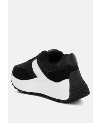 Womens Squeaker Chunky Anti-Skid Lace-Up Sneakers