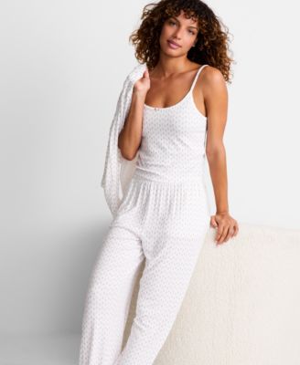 Women's Solid Knit 3-Pc. Pajama Set, Macy's Exclusive