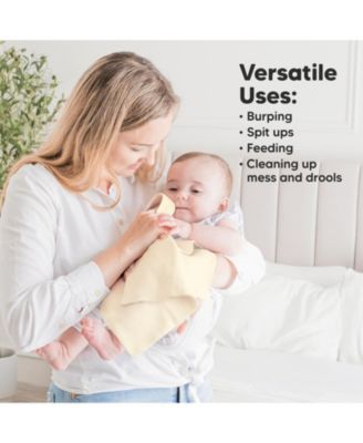 Kids 6pk Shea Baby Burp Cloths for Baby Boys and Girls, Burping Cloths for Babies, Newborn