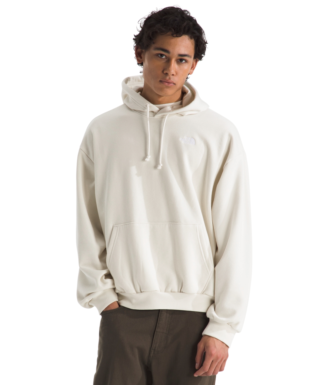 The North Face Men's Evolution Simple Dome Oversized Hoodie - White Dune