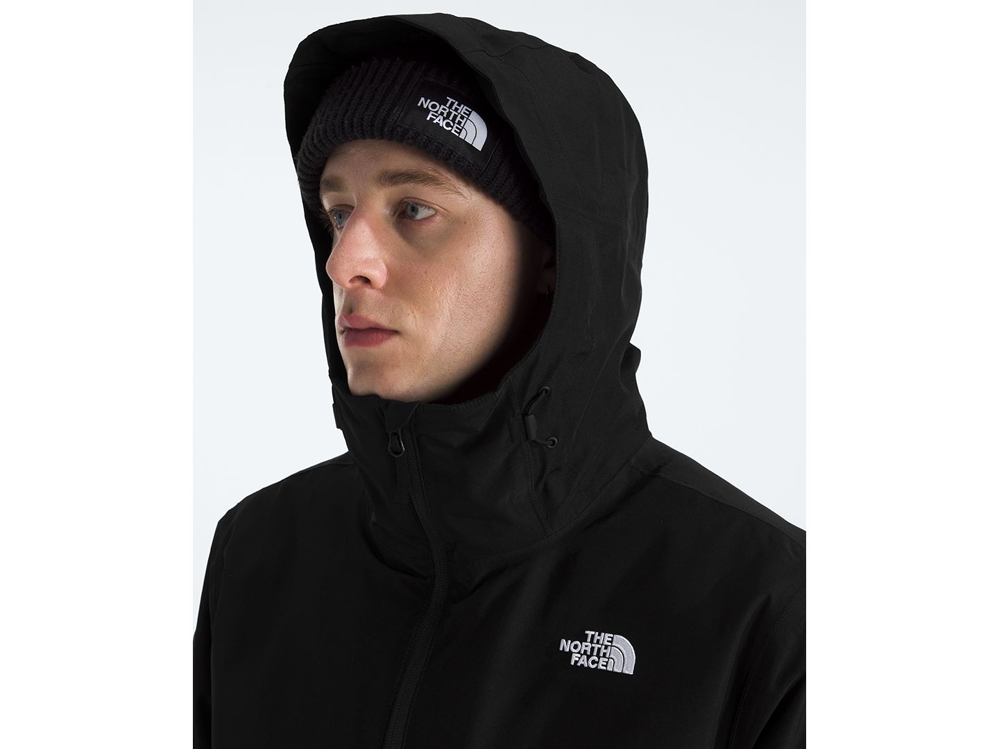 Мужская куртка The North Face Carto Mono Triclimate Hooded, цвет: Чёрный — фото 4