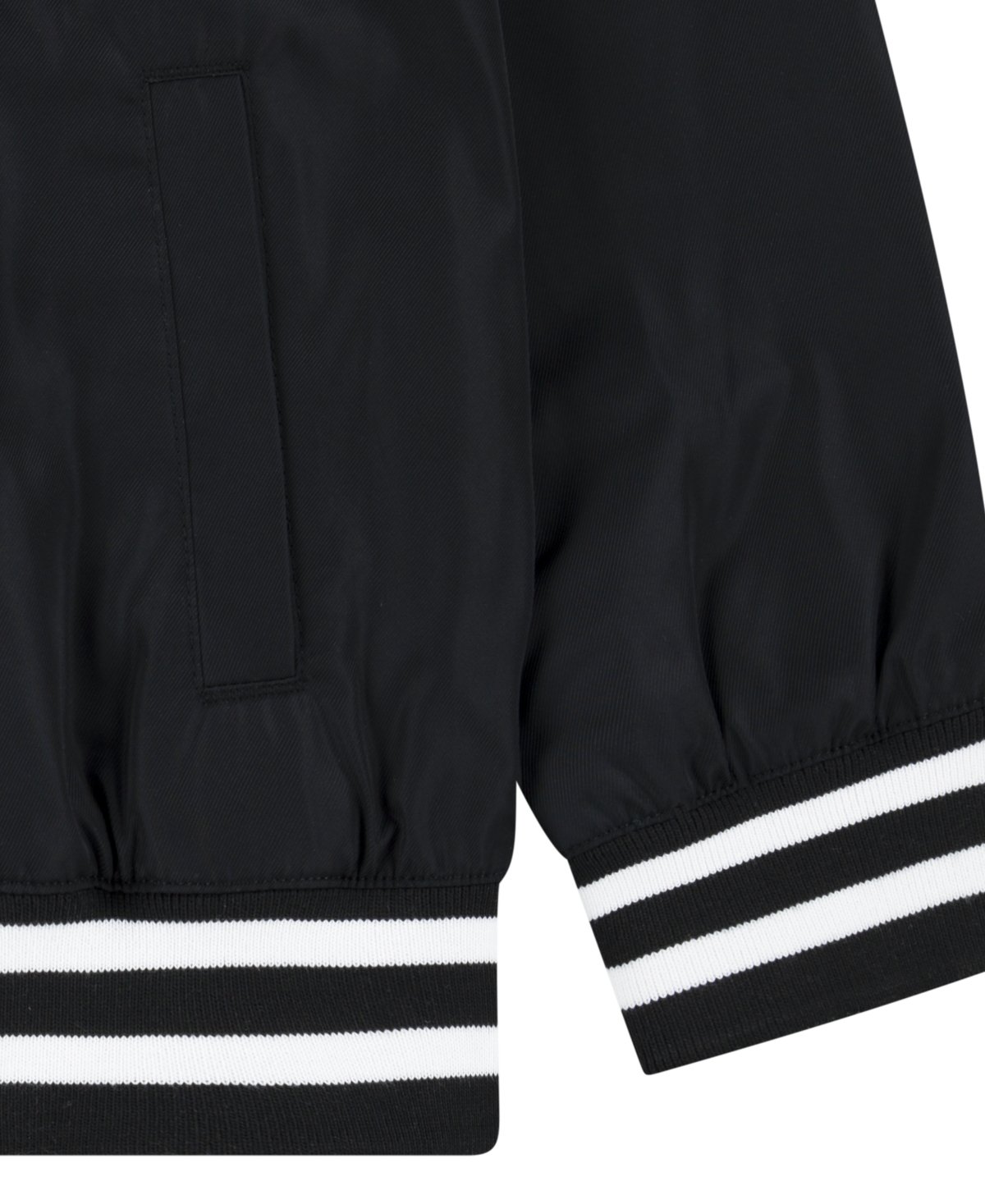 Levi's Boys 4-7 Shiny Mesh Lined Bomber Jacket In Black