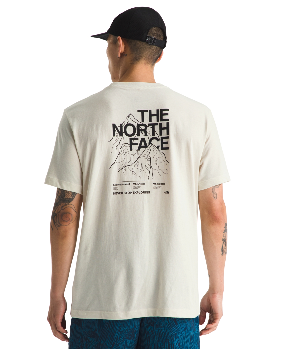 The North Face Men's Evolution Half Dome Short Sleeve Graphic T-Shirt - White Dune
