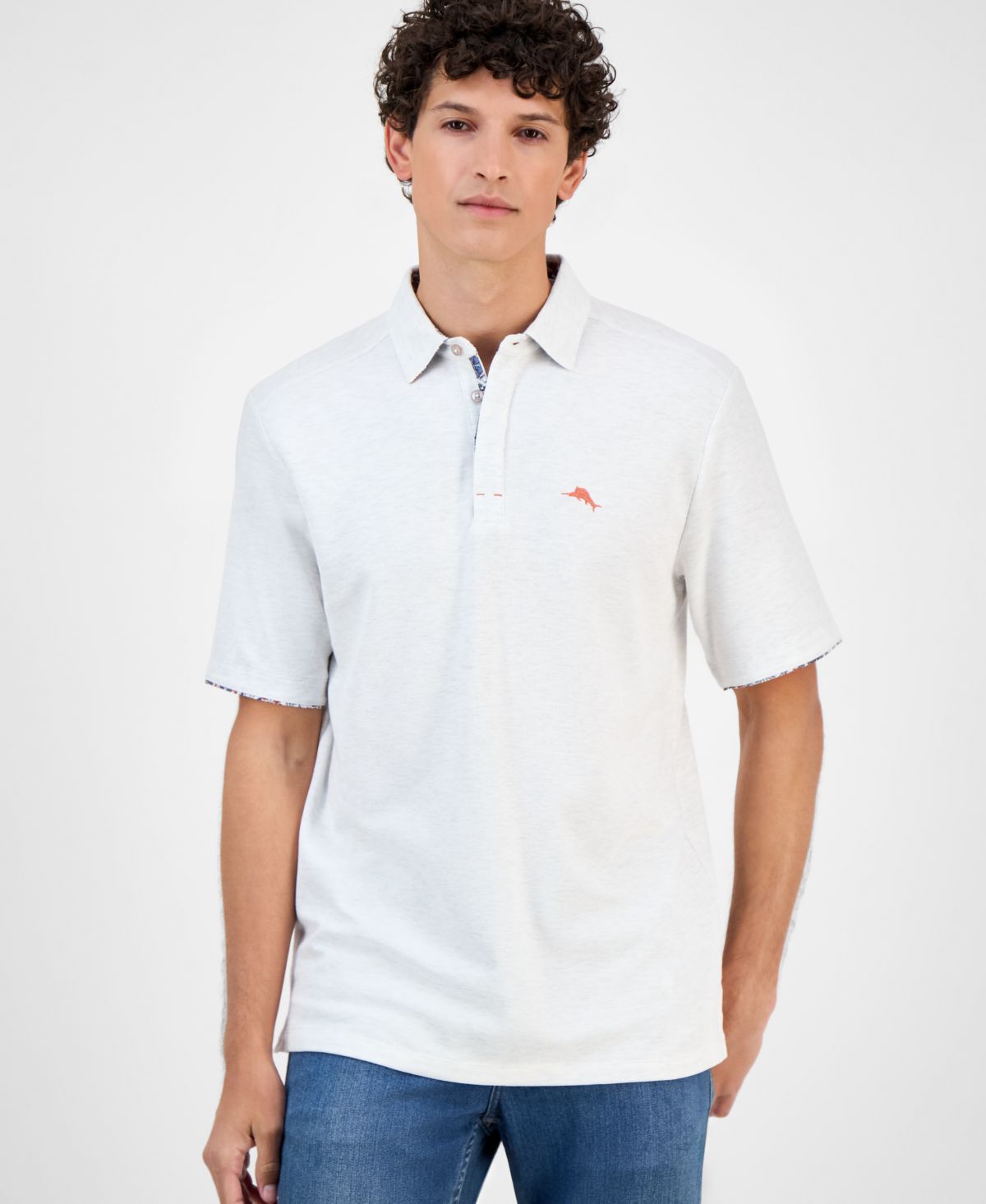 Мужская рубашка поло Santa Rosa Gardens с манжетами и воротником