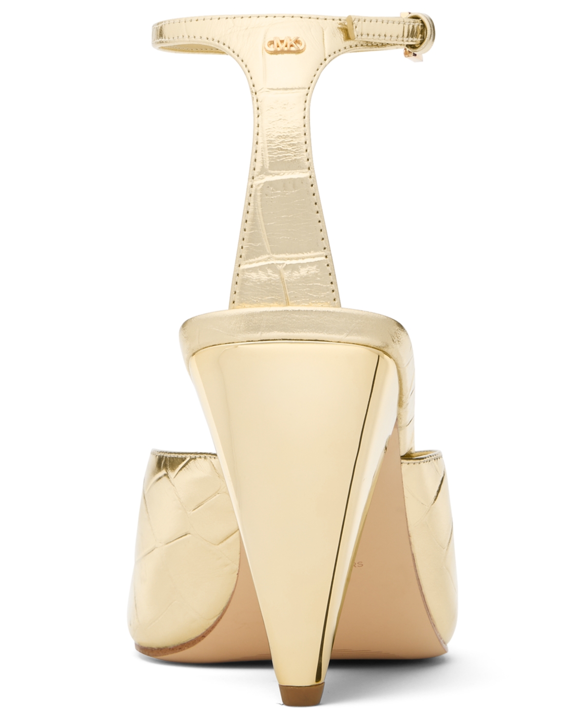 Michael Kors Women's Electra Ankle Strap Dress Sandals In Gold