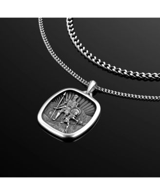 Men's Necklace The David & Goliath Pendant - Silver