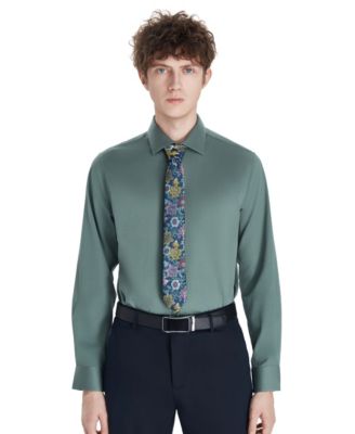 Men's Sateen Solid Dress Shirt