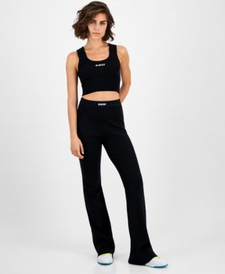 GUESS - Women's Flaminia Ribbed Knit Flare Pants