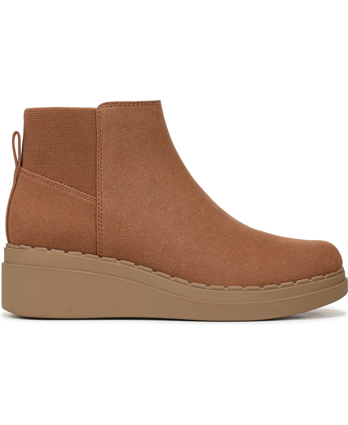 Lifestride Women's Dubliner Wedge Zip Short Boots In Brown