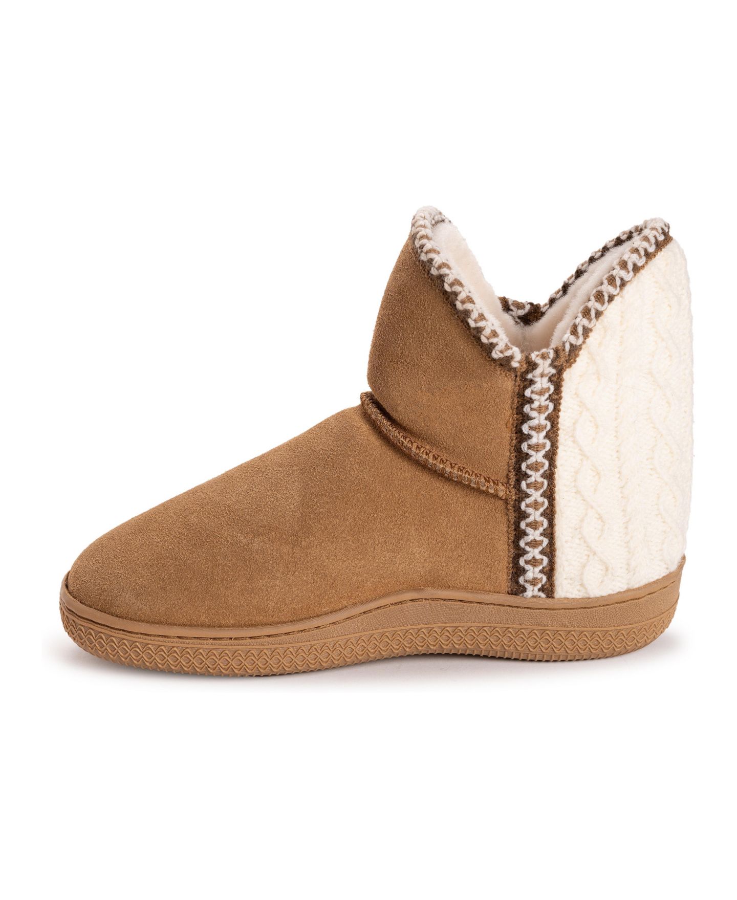 Женские тапочки MUK LUKS Amira Paige Slipper, цвет: Серо-коричневый — фото 3