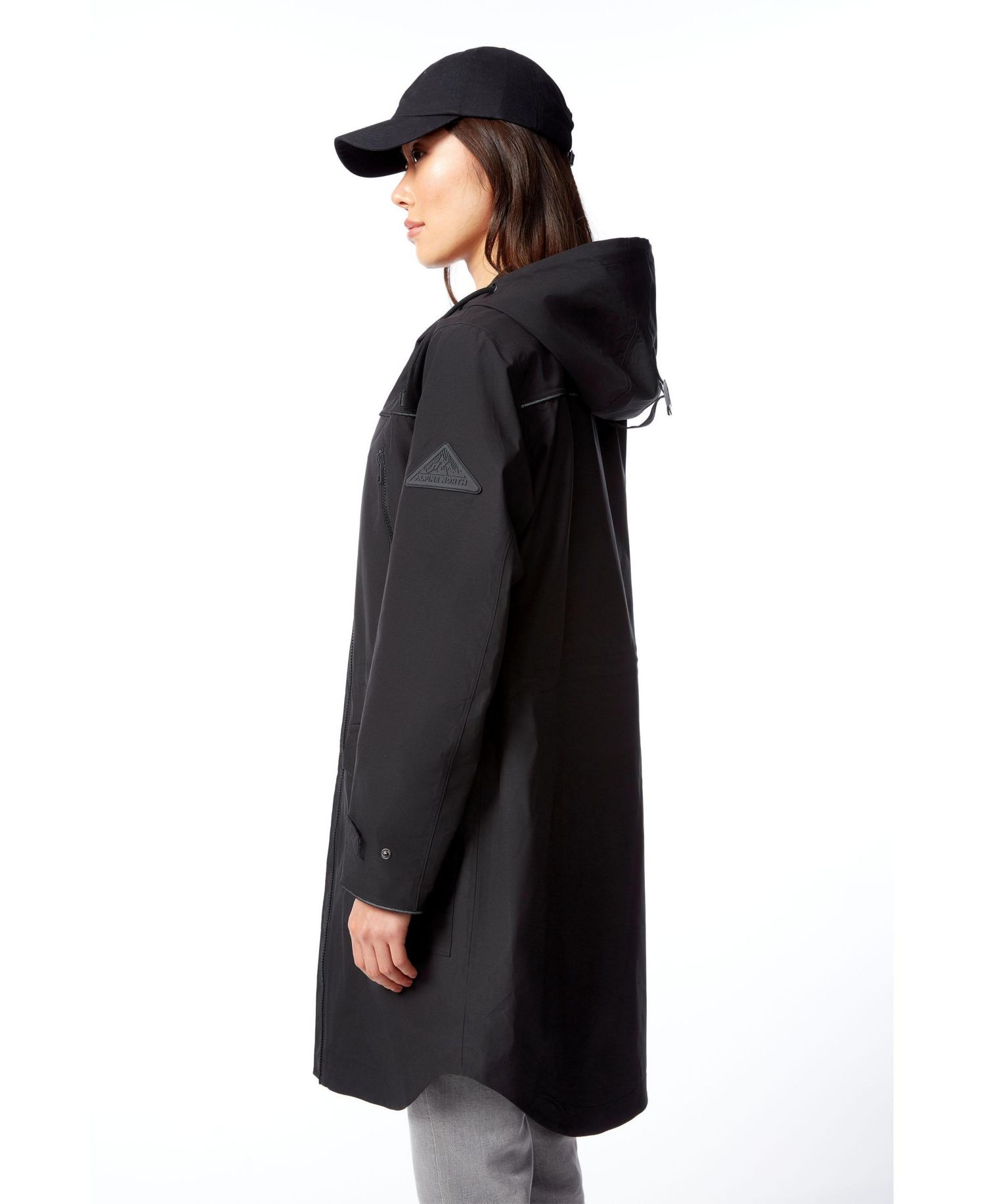 Women's Kusawa | Mid-length Hooded Drawstring-waist Raincoat