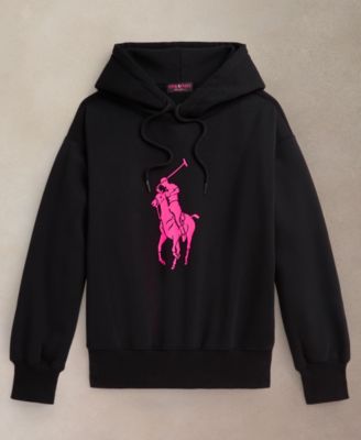 Women's Pink Pony Fleece Long Sleeve Hoodie