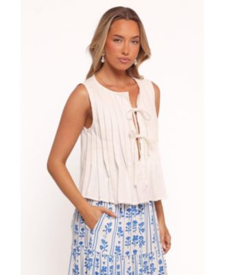 Women's Delia Pleat Tie Top