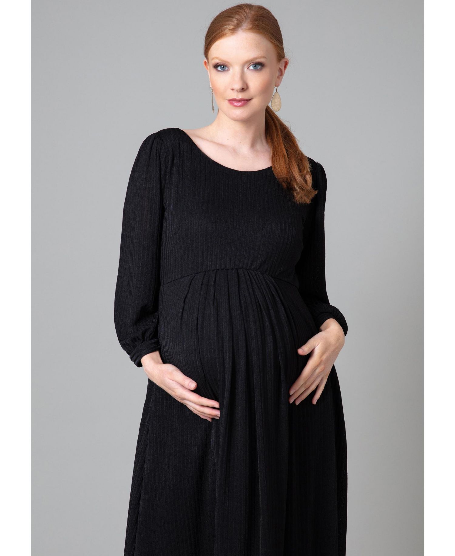 Maternity Tiffany Rose Isla Ribbed Jersey Dress