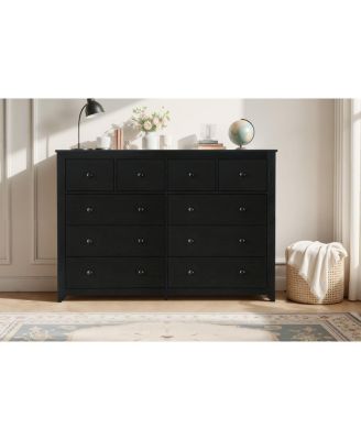 Modern 10-Drawer Storage Cabinet Dresser Wide Chest of Drawer