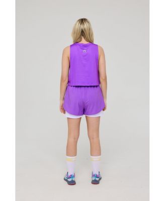 Women's Infinite Cropped Tank Top - Purple