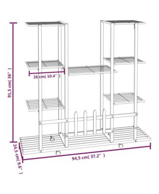 Flower Stand White Powder-coated iron Tall Flower Stand