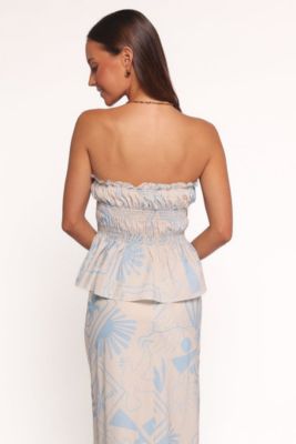Women's Elena Strapless Top - Blue Soleil