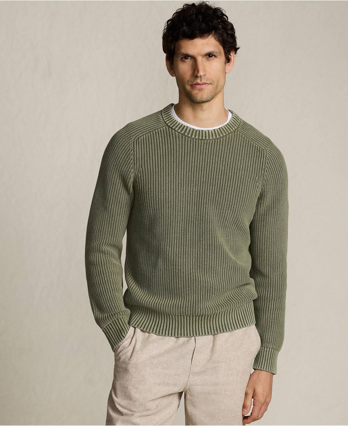 Мужской свитер Drifter с длинным рукавом, выстиранный на солнце