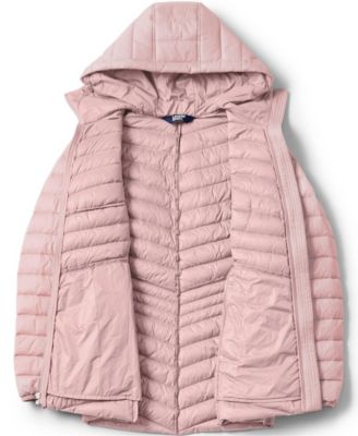 Women's Petite Wanderweight Packable Down Hooded Long Jacket