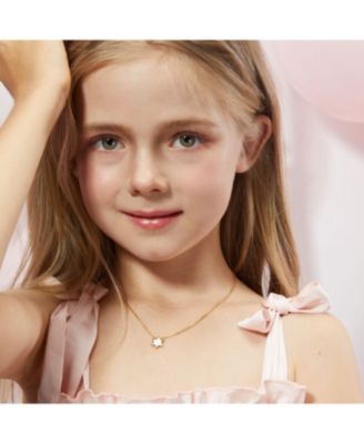 Petit Star of David Necklace in White