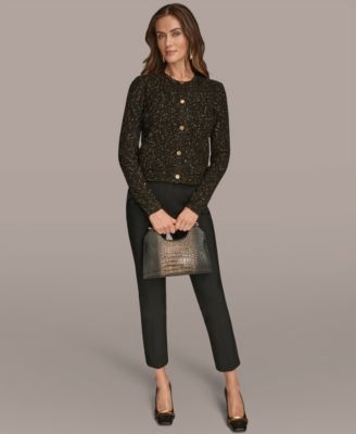 Women's Metallic Cardigan Sweater