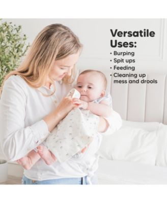 6pk Shea Baby Burp Cloths for Baby Boys and Girls, Burping Cloths for Babies, Newborn