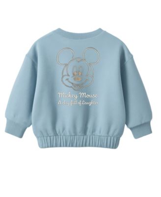 Baby Boys' Mickey Mouse Long Sleeve Sweatshirt and Pants, 2-Piece Set