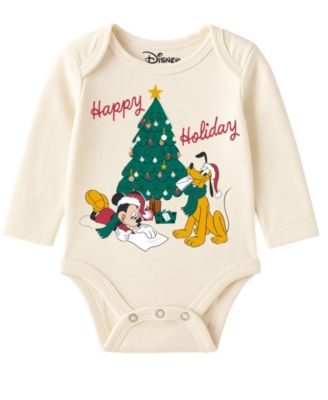 Baby Boys' Mickey and Pluto Holiday Coverall, Bodysuit, Cap, Bib and Pants, 5-Piece Set