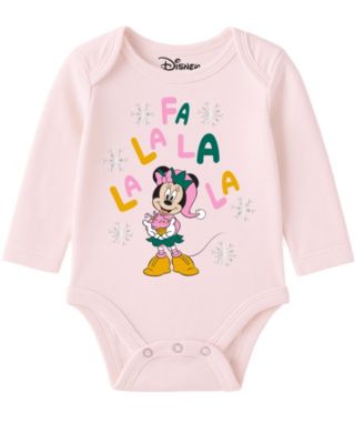 Baby Girls' Minnie Mouse Coverall, Bodysuit, Cap, Bib and Pants, 5-Piece Set