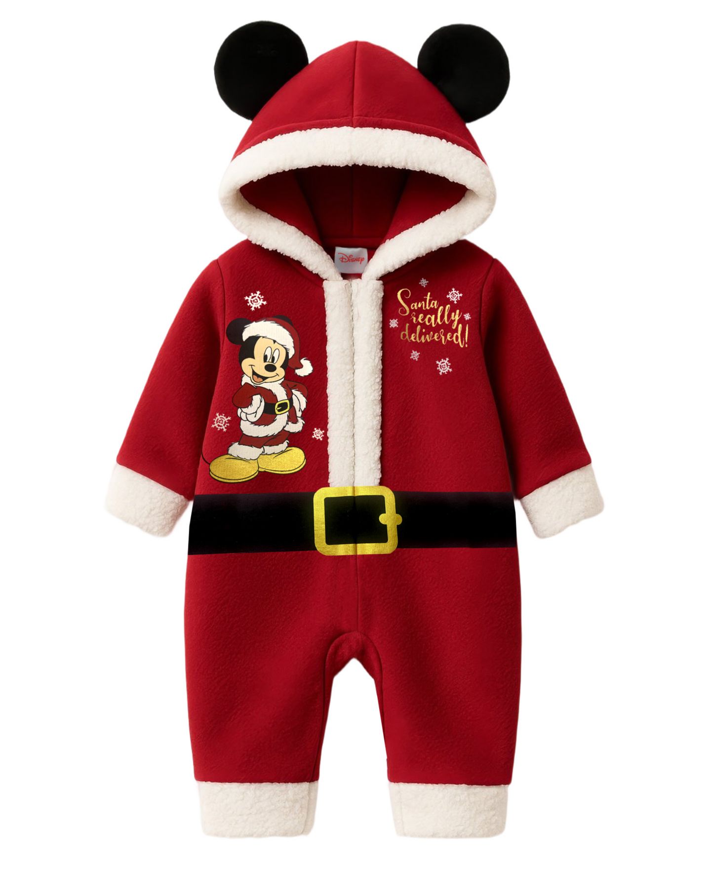 Куртки Disney Mickey Mouse Santa Long Sleeve Pramsuit для мальчиков-малышей — фото 2